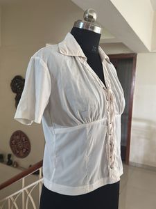 WHITE Corset braided Top