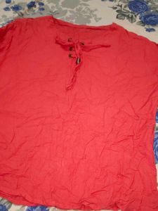 Red Casual Top