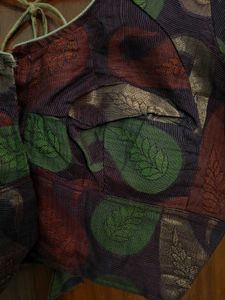 Purple Brocade Blouse