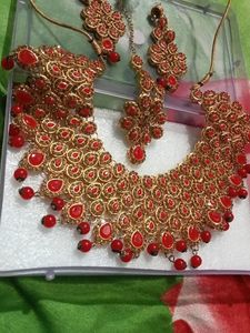 Red And Gold Bridal Set