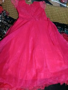 Floral grown dress pinkish