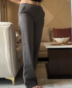 Dark Grey Formal Trousers Women