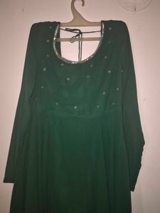 Elegant Green Ethnic Gown