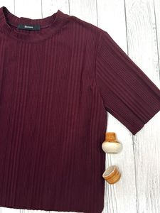Maroon Casual Top