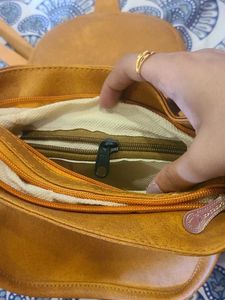 Vintage Leather Saddle Bag