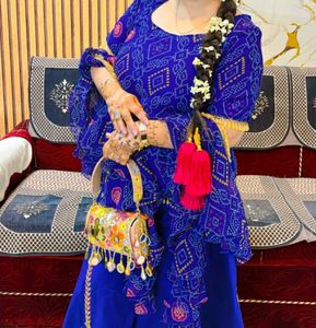 Beautiful Frill Dupatta Bandhej
