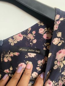Floral wrap dress 🦋
