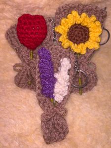 Handmade Bouquet Keychains
