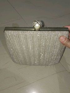Elegant Silver Clutch