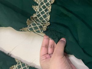 Elegant Emerald Green Sharara