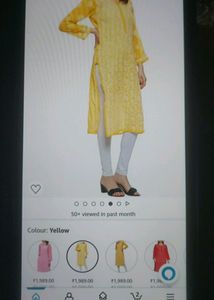 Ada Chickenkari Kurta💛