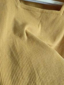 Mustard Square Neck Top