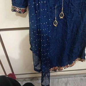 Elegant Navy Blue kurta set