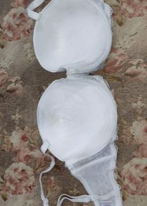 White Strapless Padded Bra