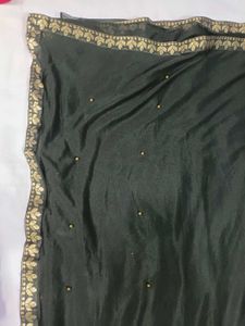 Elegant Black Saree with Blouse