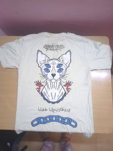 Premium Quality Oversized Graphic Cat Tshirt