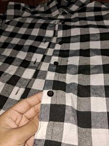 Black &amp; White Checkered Shirt
