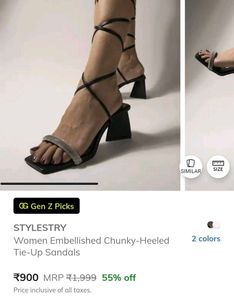 Brand New Strappy Black Heels