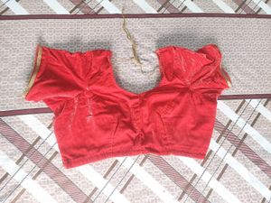 Red Velvet Blouse