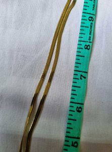 18k Gold Pleated Snake Chain
