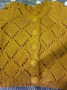 Hand Woven Mustard Top