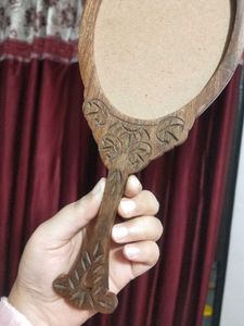 Wooden Hand Mirror Frame