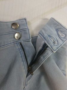Light Wash Denim Shorts