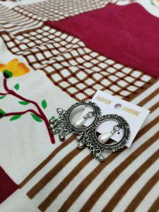 Silver Tone Dangle Earrings