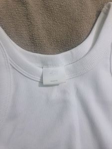 White Vest Top From H&amp;M