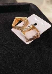 Geometric Gold Earrings