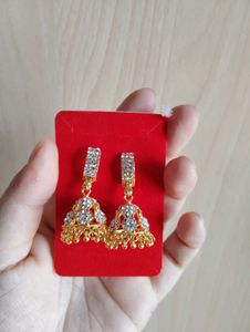 STONE GOLDEN EARRINGS 😍