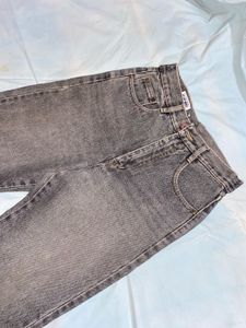 High Waist Wide Straight Fit Jeans