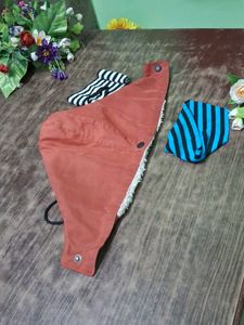 Unique Orange &amp; Striped Beanie