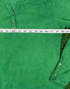 Aqua Green Long Sleeve Sweater