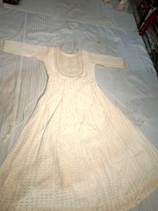 White Chikankari Dress