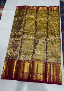 Gold Pure Kanchipuram Silk Sarees