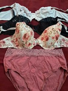 combo Of Four Bra N Panty Imported Fabric