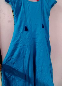 Blue Embroidered Kurta Set