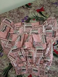 Pink Patterned Blouse