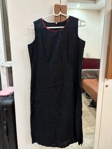 Sleeveless Smart Black Kurta
