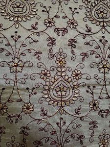Unstiched Party Wear Chanderi Suit