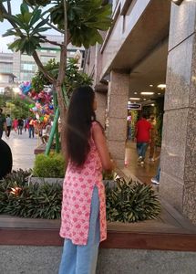 Stylish Pink Printed Kurta