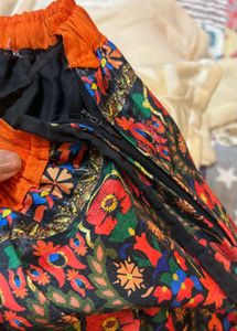 One Time Used Silk Ethnic Skirt