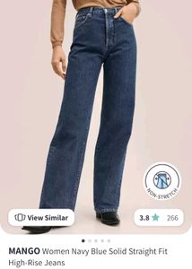High Waist Straight Leg Jeans