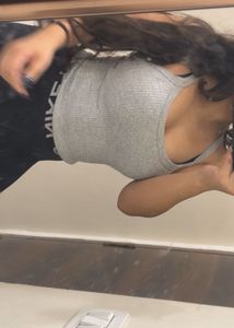 Grey Ribbed Tank Top