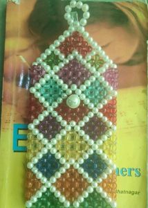 Multicoloured pearls bag