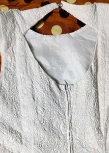 OFF WHITE TEXTURED DRESS 🤍