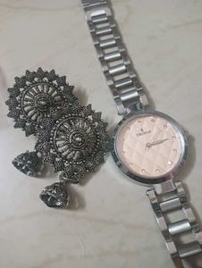 TimeStar Watch with Earrings