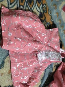 Heavy Sequence Saree With Stitched Blouse