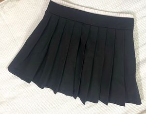 Black Pleated Mini Skirt